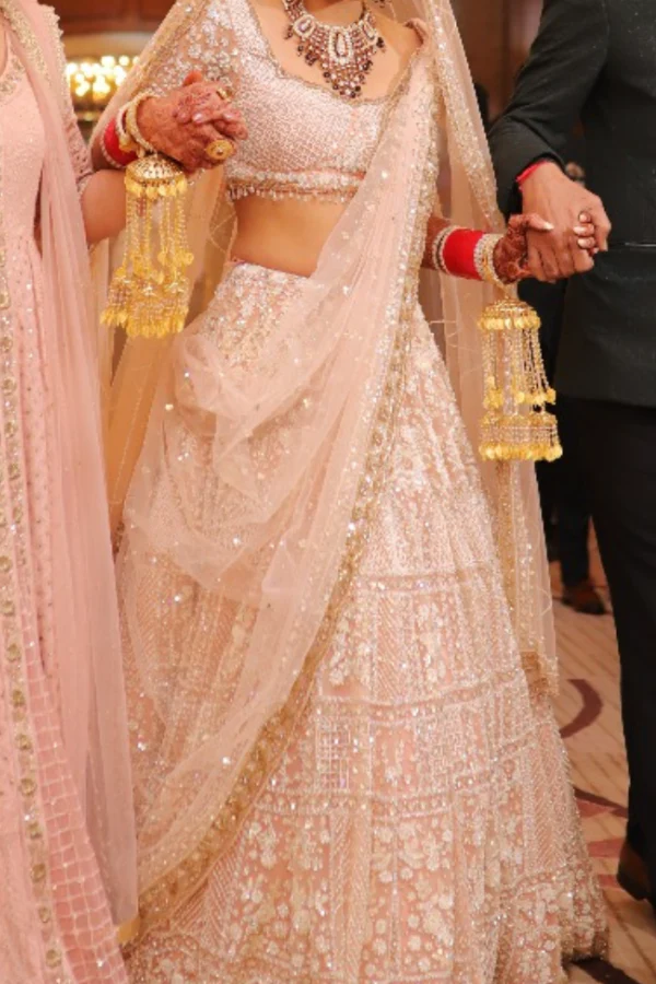 Seema Gujral baby pink lehenga set - Image 2
