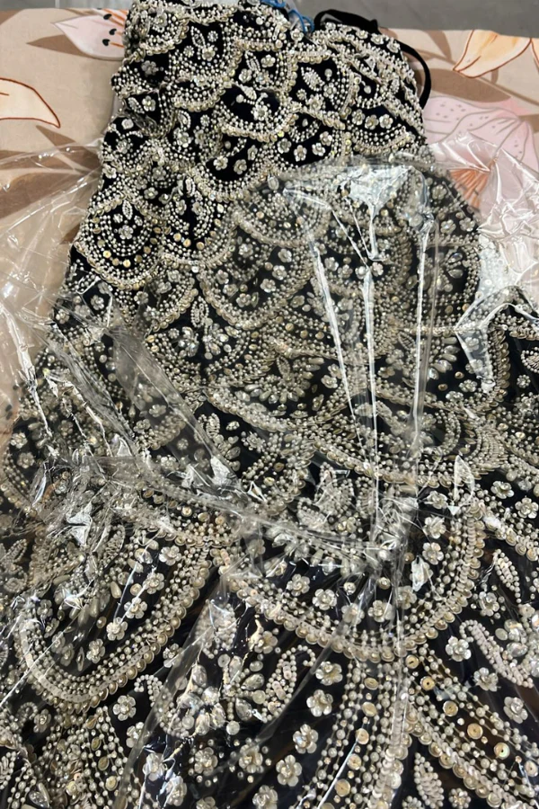Seema Gujral blue embellished lehenga - Image 5
