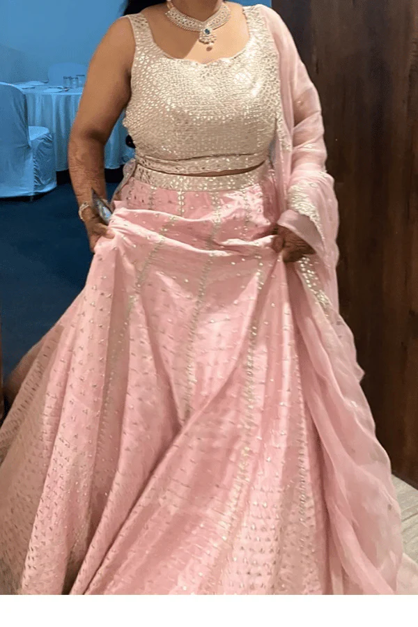 Seema Gujral Blush pink lehenga - Image 2