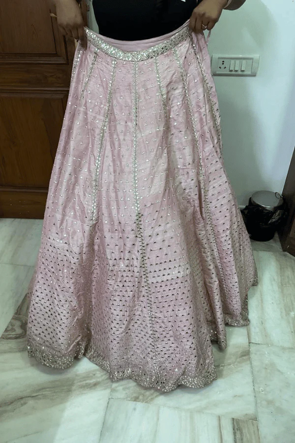 Seema Gujral Blush pink lehenga - Image 4