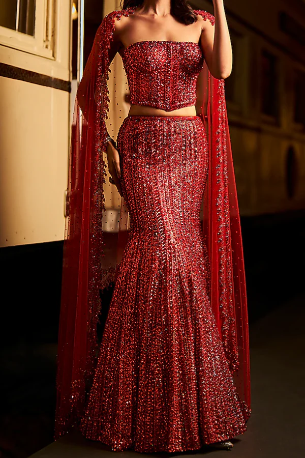 Seema Gujral Embroidered Lehenga Set - Image 2