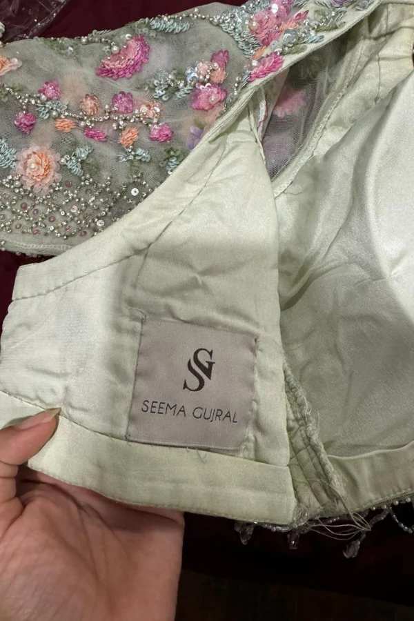 SEEMA GUJRAL floral Embellished lehenga - Image 3
