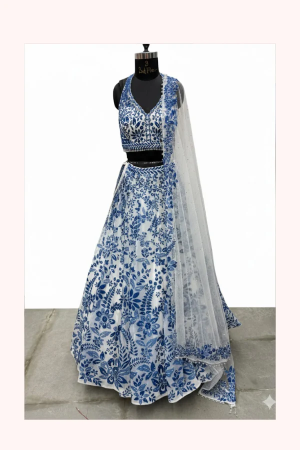 Seema Gujral Floral Embroidered Lehenga Set - Image 2