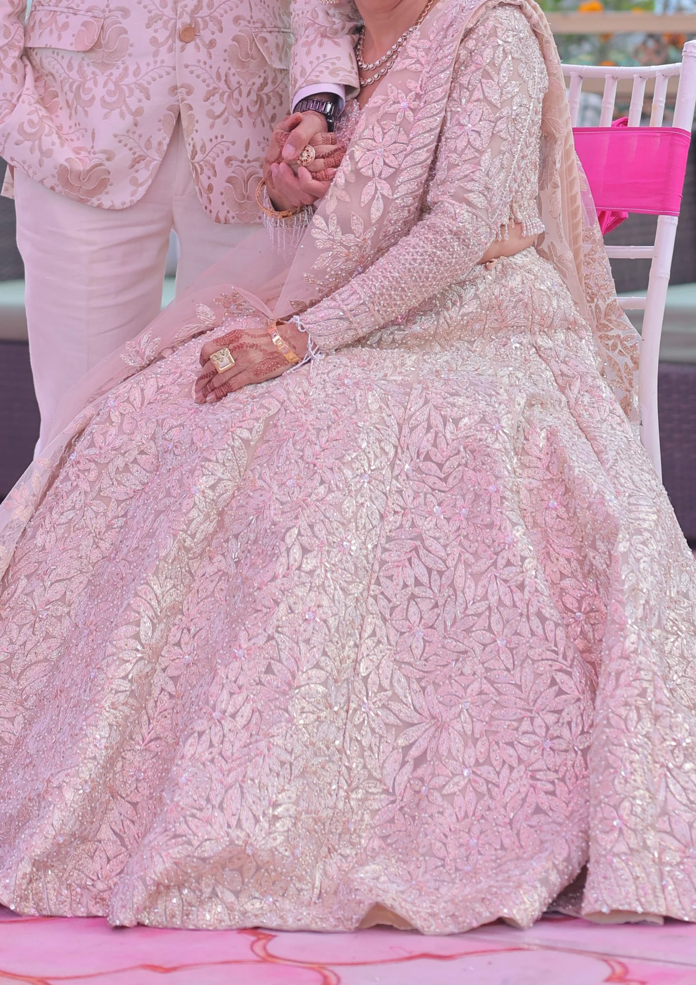 Seema Gujral Gold embellished lehenga set - Image 2