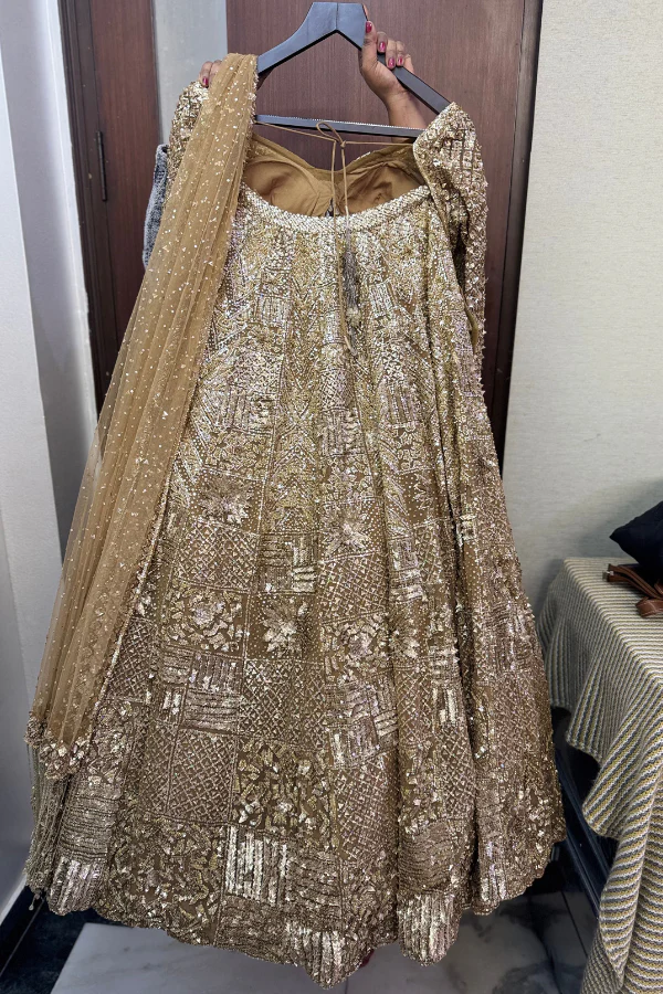 Seema Gujral gold embellished lehenga set - Image 2