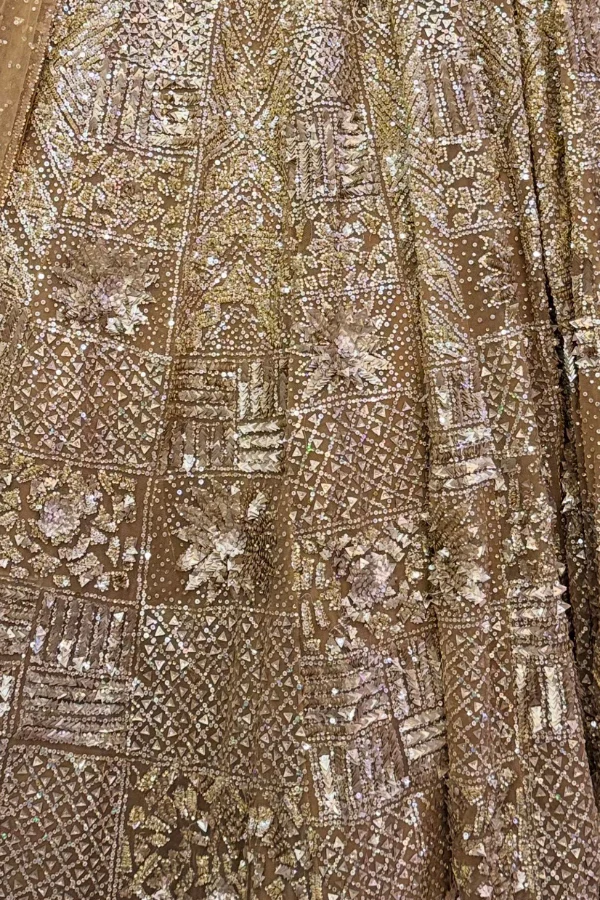 Seema Gujral gold embellished lehenga set - Image 3