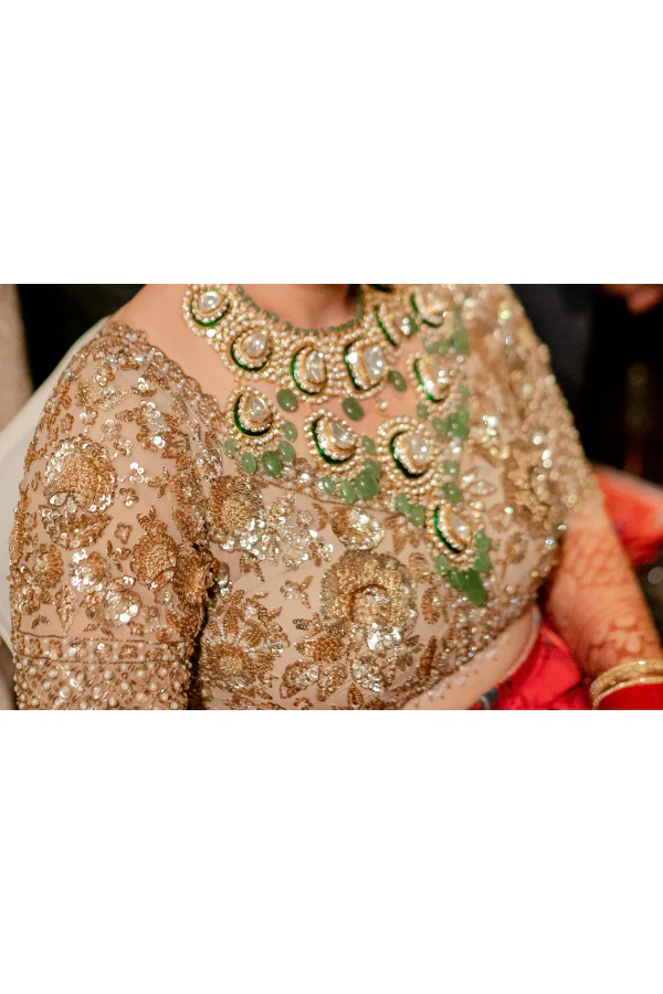 Seema Gujral gold embroidered lehenga - Image 4