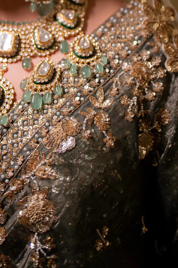 Seema Gujral gold embroidered lehenga - Image 5