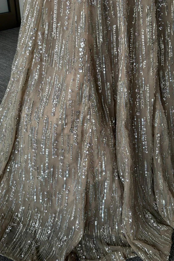 Seema Gujral Light Gold Gown - Image 4