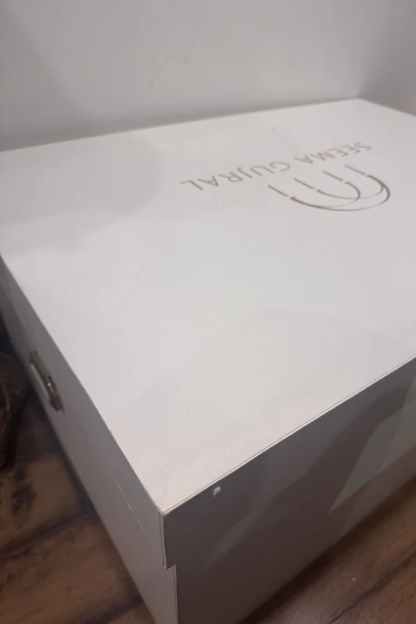 Seema Gujral Gun Metal Sequin Gown - Image 5