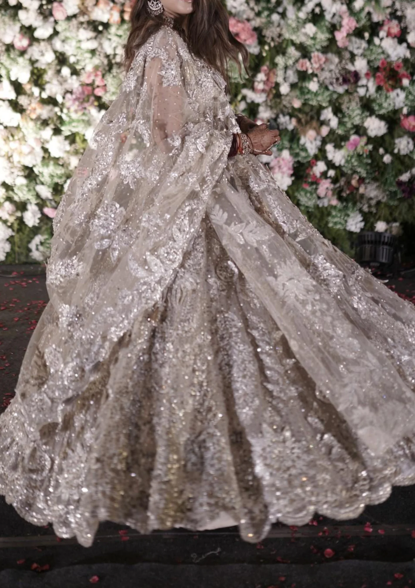 Seema Gujral Ivory Embellished Lehenga Set - Image 2
