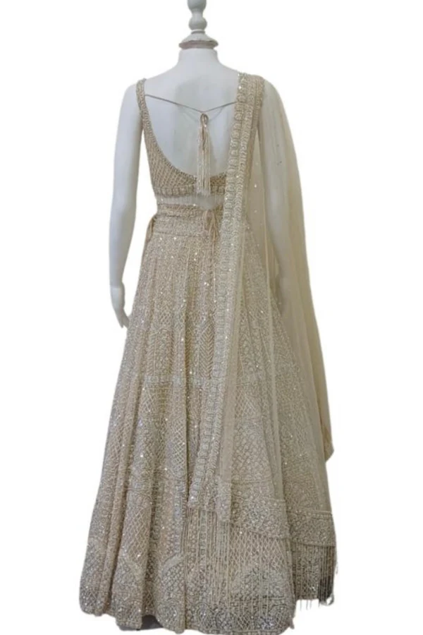 Seema Gujral ivory Embellished lehenga set - Image 2