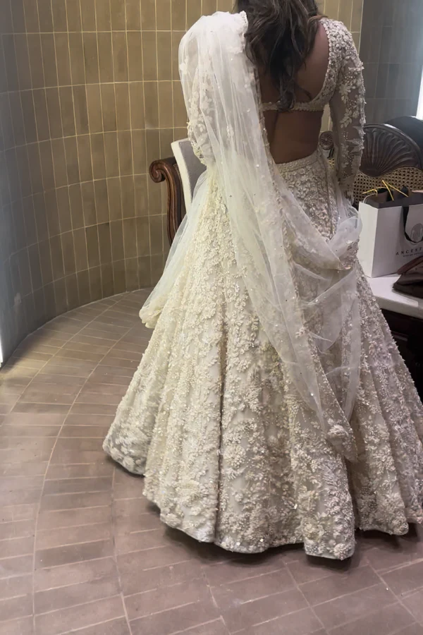 Seema gujral ivory embroidered lehenga - Image 2
