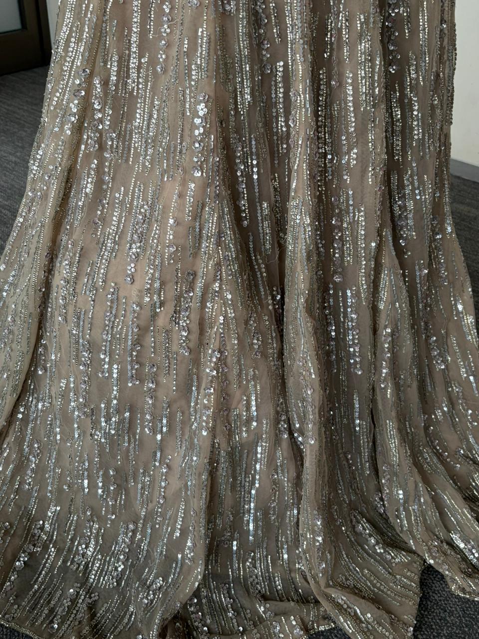 SEEMA GUJRAL LIGHT GOLDEN GOWN - Image 4