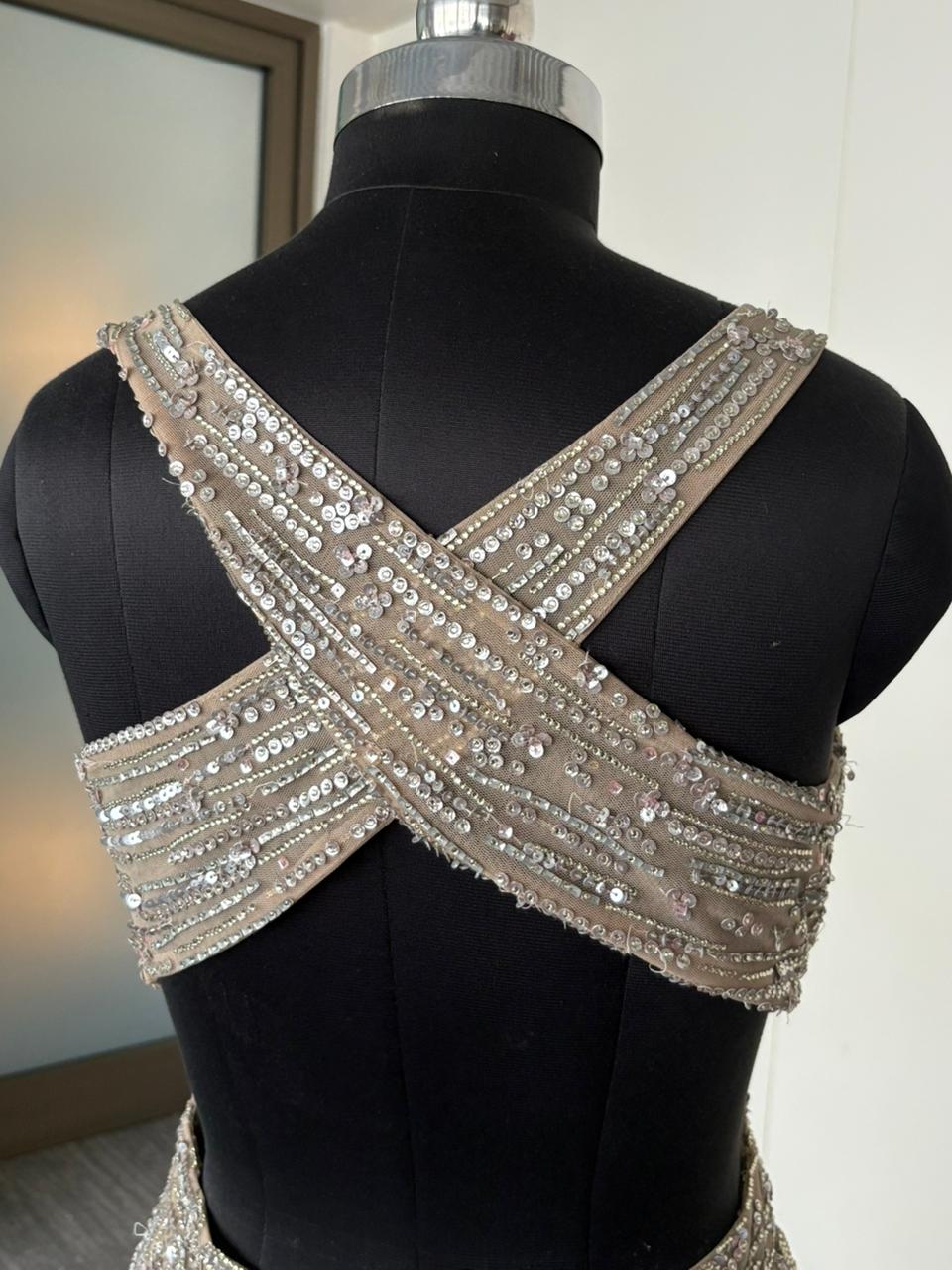 SEEMA GUJRAL LIGHT GOLDEN GOWN - Image 5