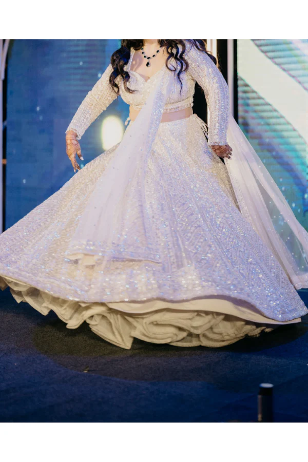 Seema Gujral Off White embellished lehenga - Image 2