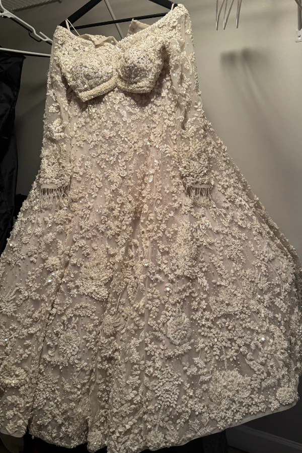 Seema Gujral Pearl Embroidered Lehenga Set - Image 2