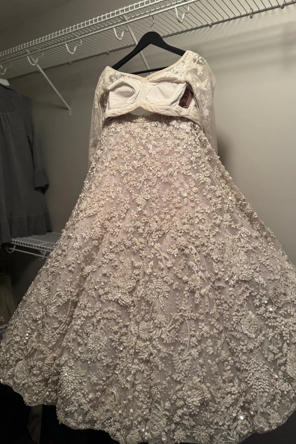 Seema Gujral Pearl Embroidered Lehenga Set - Image 3