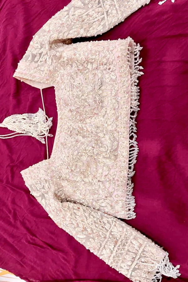 Seema Gujral rose gold lehenga - Image 5