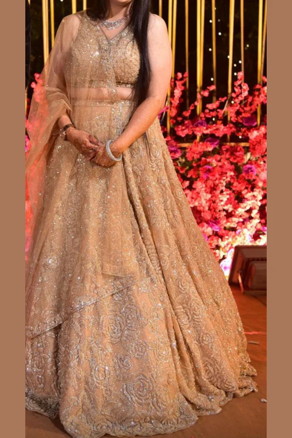 Seema Gujral Sequin Embellished Lehenga Set - Image 2