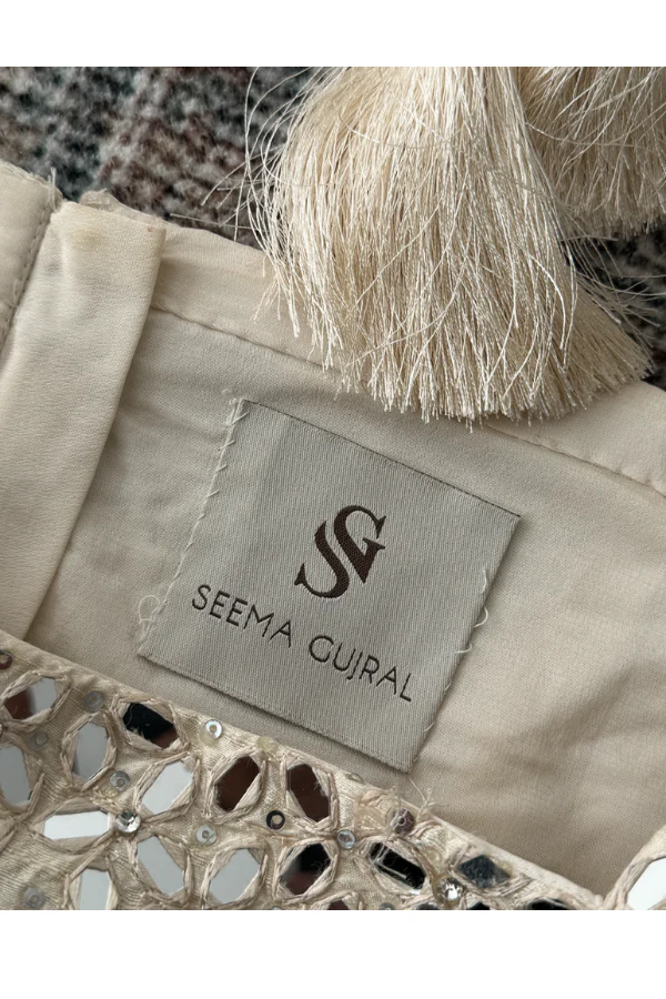 Seema Gujral White Lehenga Set - Image 5