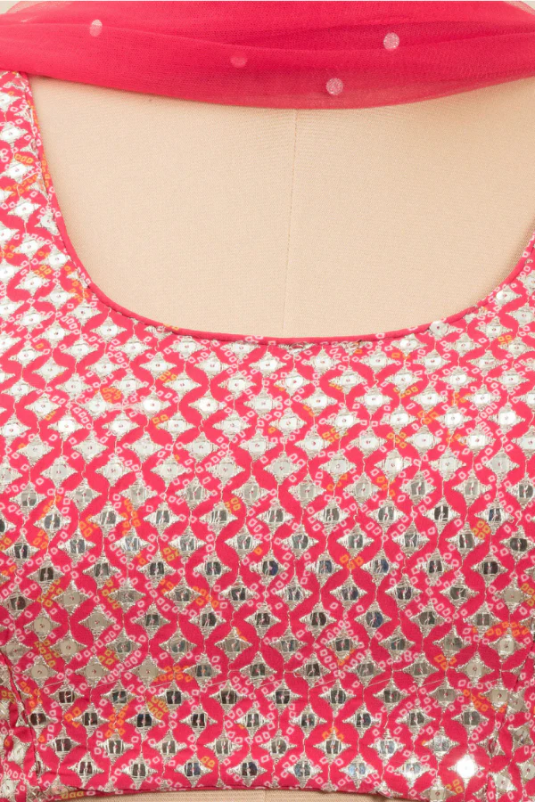 Sequin bandini lehenga set - Image 5