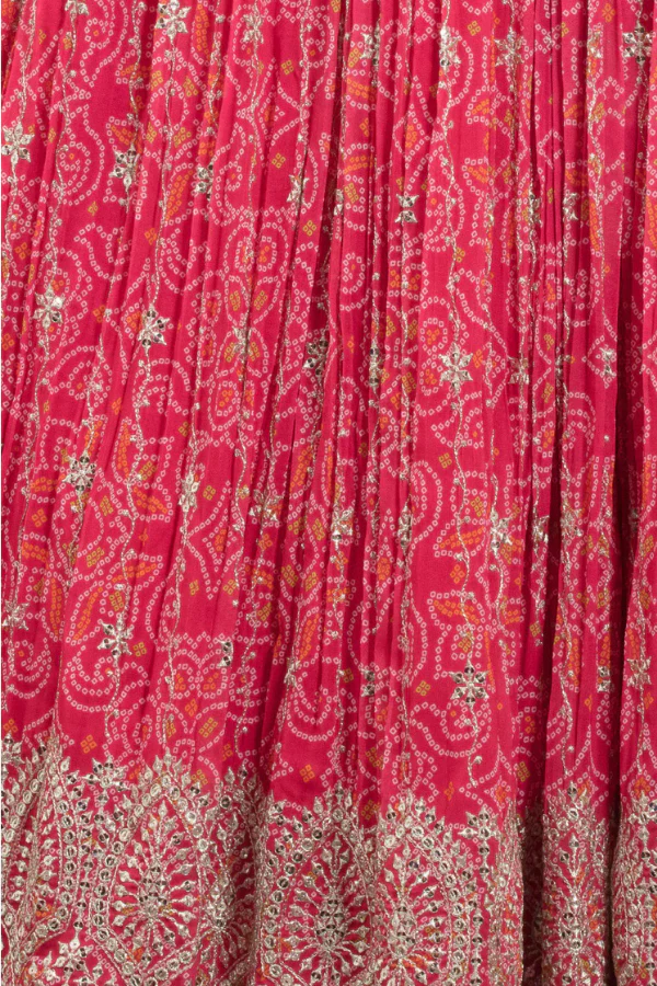 Sequin bandini lehenga set - Image 6