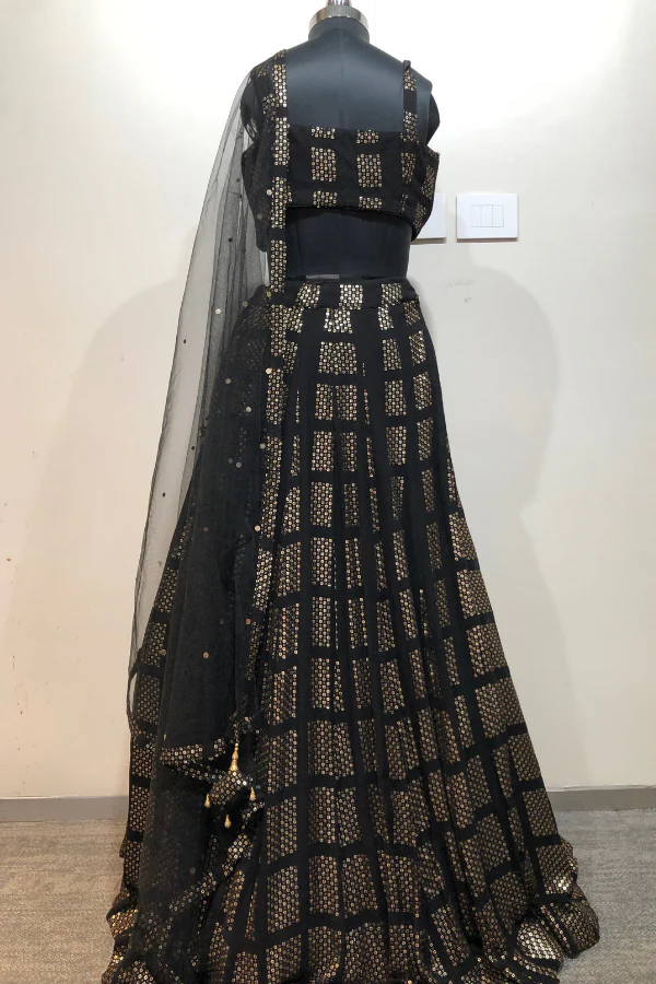 Sequin Embroidered Lehenga Set - Image 7