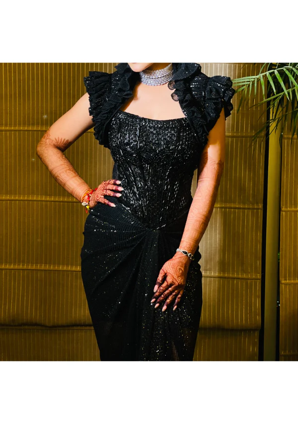 Shantanu & Nikhil Black Dress - Image 2