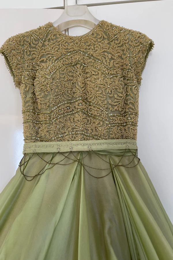 Shantanu & Nikhil mint green gown - Image 3