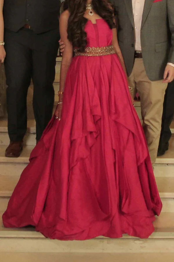 Shantanu & nikhil red gown - Image 2