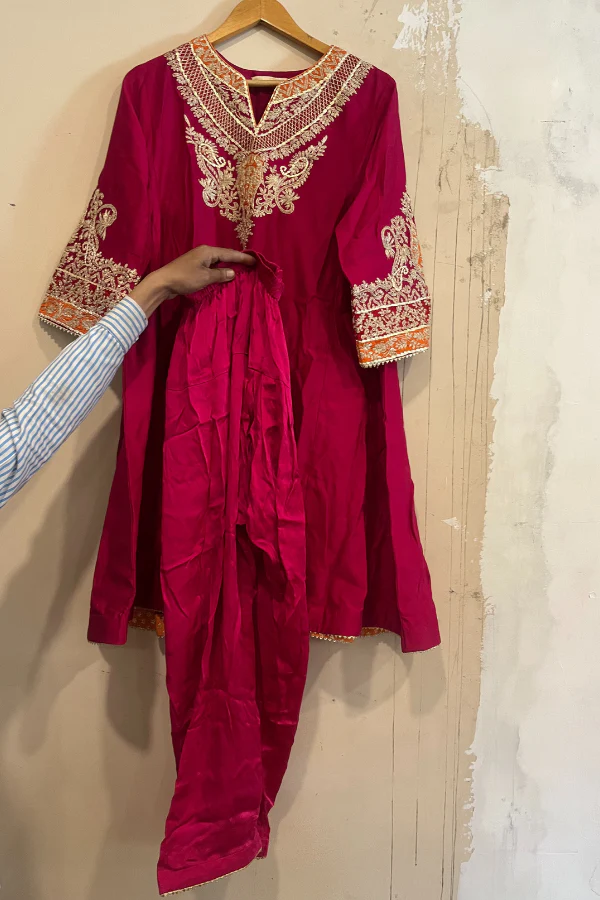 Sheetal Batra Hot pink kurta set - Image 4