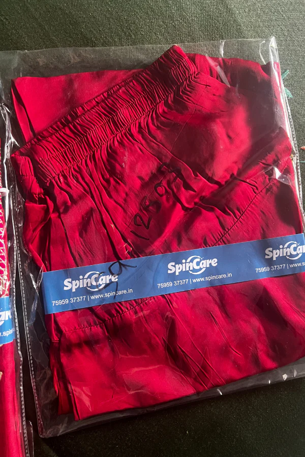 Sheetal Batra Red silk kurta set - Image 3