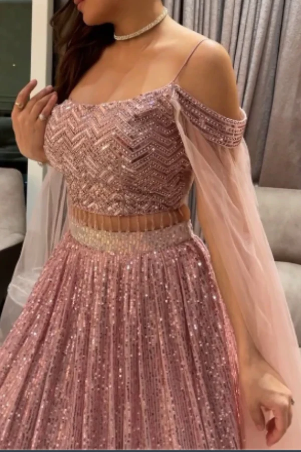 Shimmery Sequins lehenga set - Image 2
