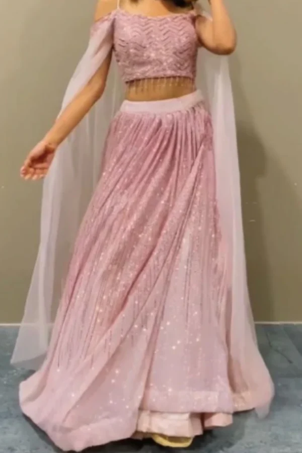 Shimmery Sequins lehenga set - Image 4