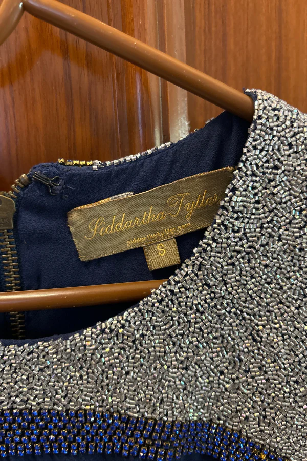 Siddharth Tyler Blue embellished gown - Image 4
