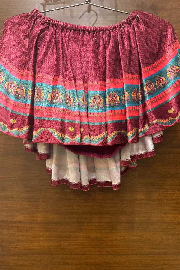 Siddhartha Bansal maroon off shoulder top - Image 2