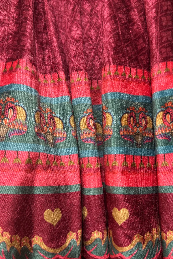 Siddhartha Bansal maroon off shoulder top - Image 3
