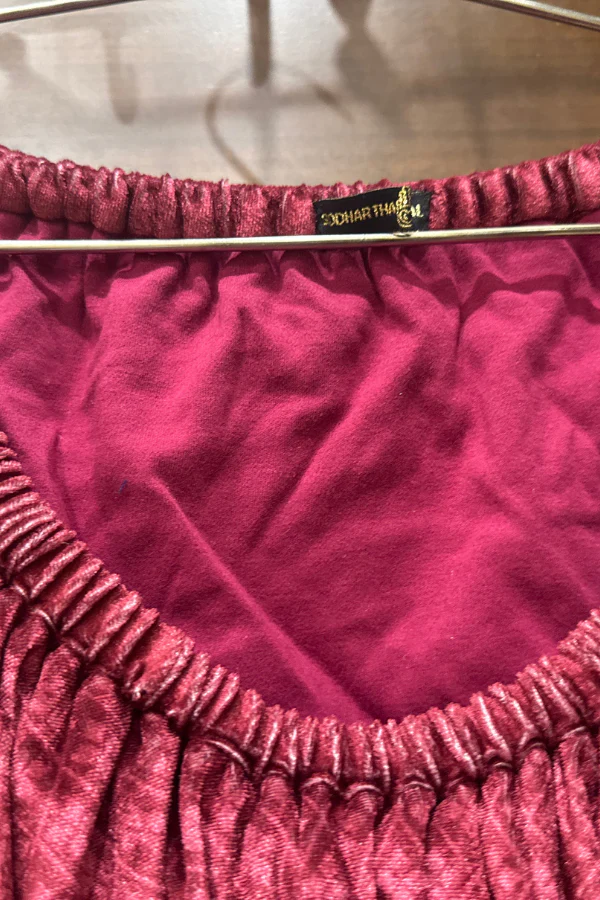 Siddhartha Bansal maroon off shoulder top - Image 4