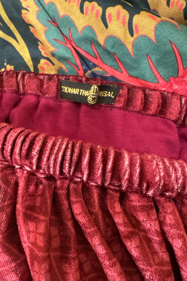 Siddhartha Bansal maroon off shoulder top - Image 5