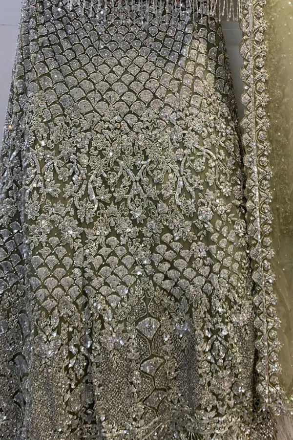 Silver embellished lehenga - Image 2