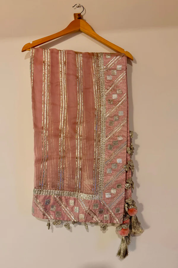 Simar Dugal striped lehenga set - Image 4