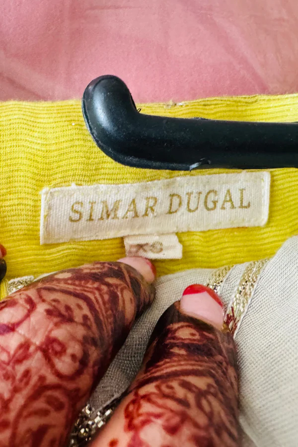 SIMAR DUGAL YELLOW SHARARA Set - Image 5