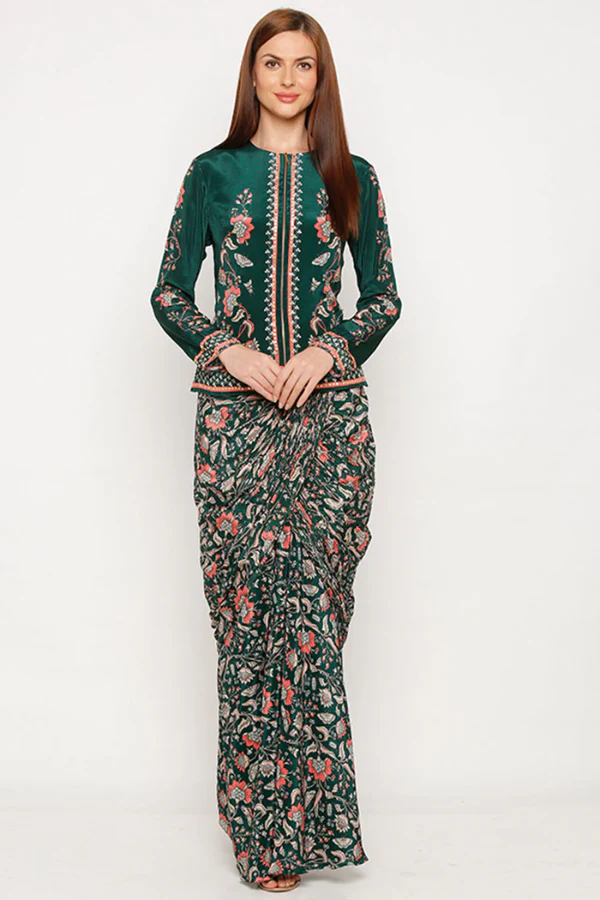 Sougat Paul WILD-FLOWER PRINTED SKIRT SET