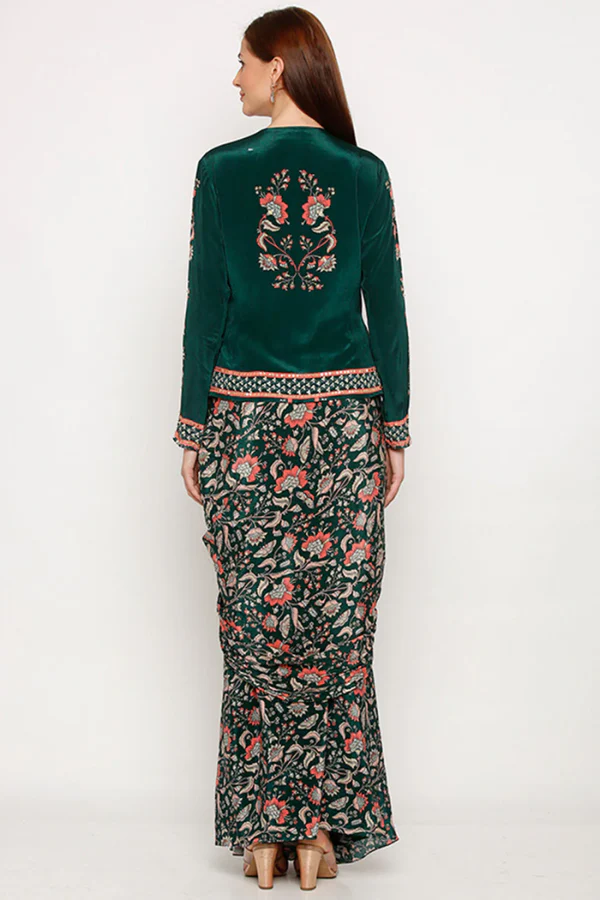 Sougat Paul WILD-FLOWER PRINTED SKIRT SET - Image 2
