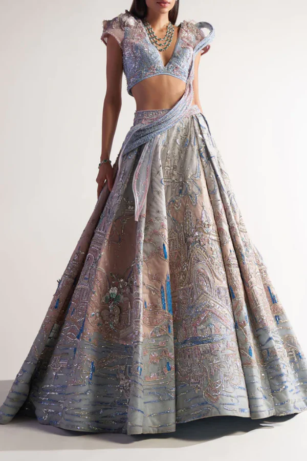 Sulakshana Monga Castle Lehenga