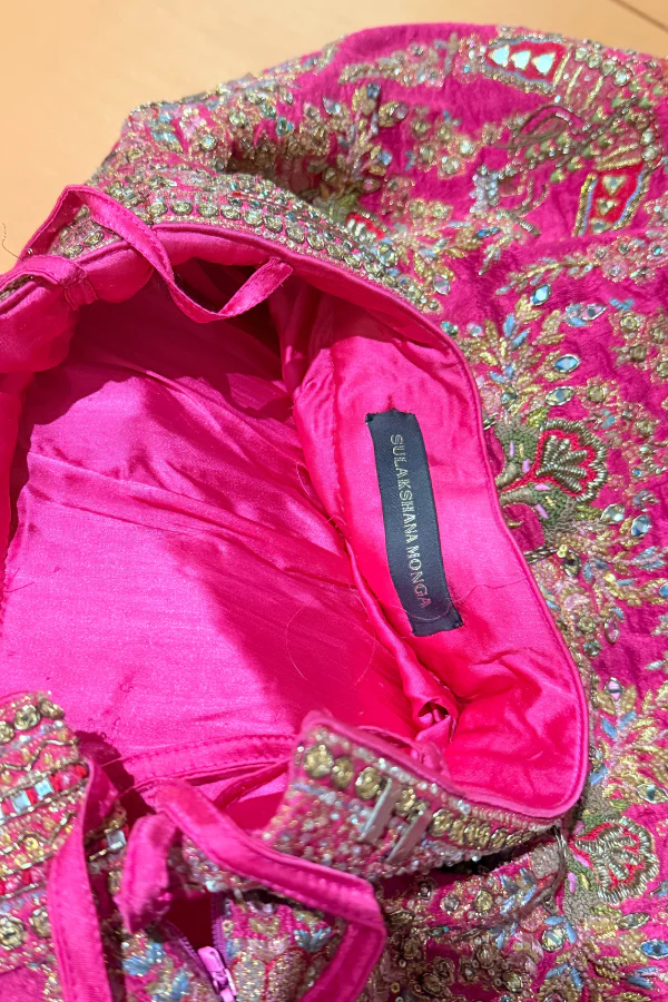 Sulakshana Monga Pink Bridal Lehenga Set - Image 4