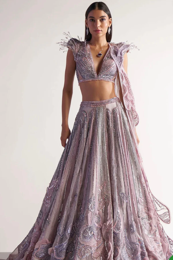 Sulakshana Monga Wings Lehenga Set