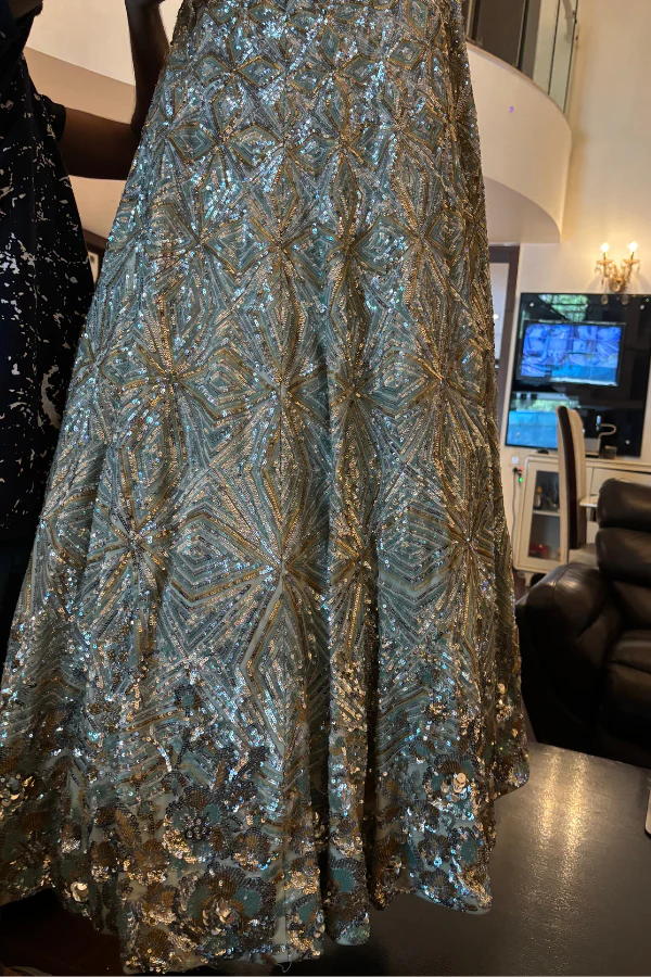 Suneet Varma Embellished Geometric Lehenga Set - Image 6