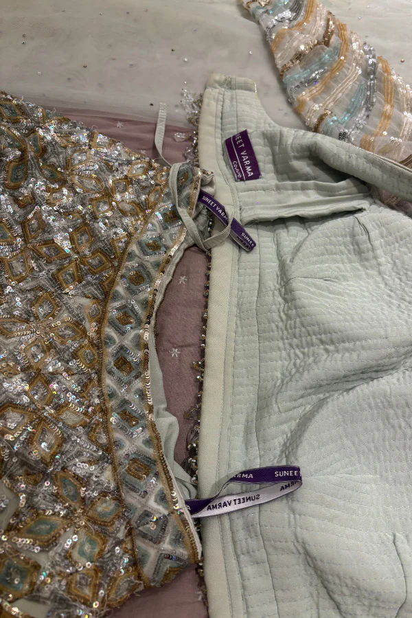 Suneet Varma Embellished Geometric Lehenga Set - Image 7